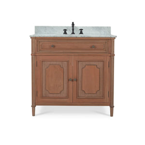 Nantes Single Vanity w/ Sink & Marble Top-Blue Hand Home