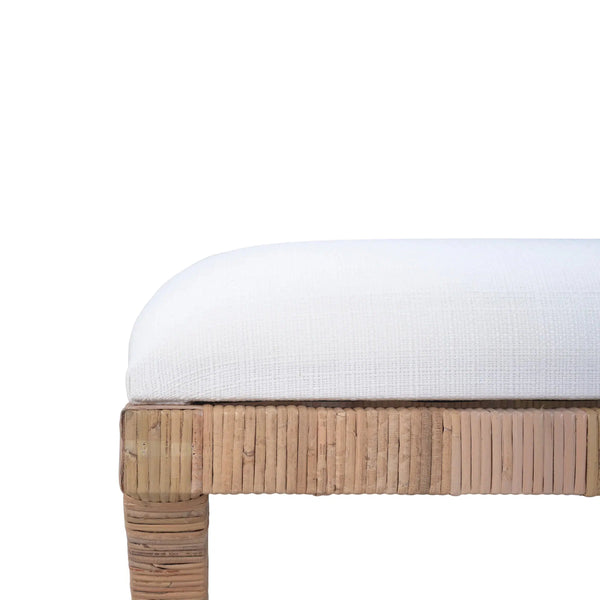 Renoir Rattan X Bench Medium-Blue Hand Home