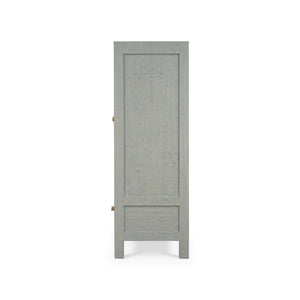 Kagu 2 Doors Sideboard w/ Raffia-Blue Hand Home