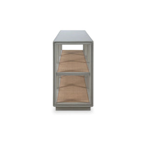 Cohan Console Table w/ Rattan-Blue Hand Home