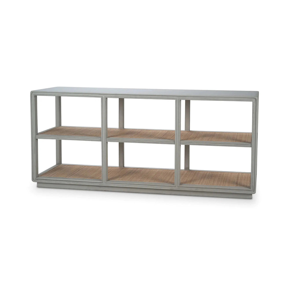 Cohan Console Table w/ Rattan-Blue Hand Home