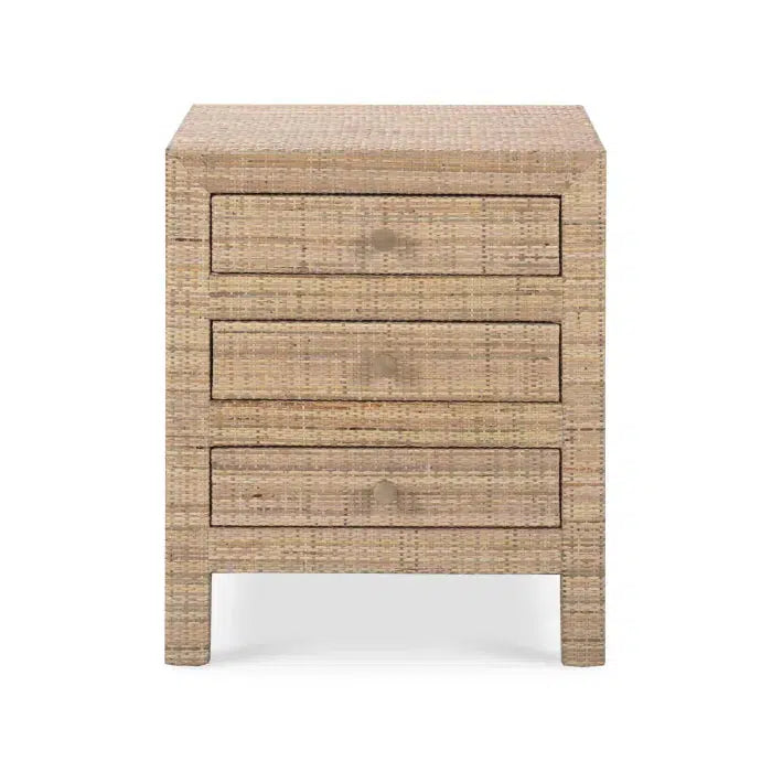 Kagu End Table w/ Rattan-Blue Hand Home