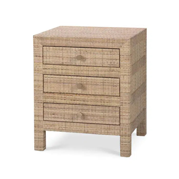Kagu End Table w/ Rattan-Blue Hand Home