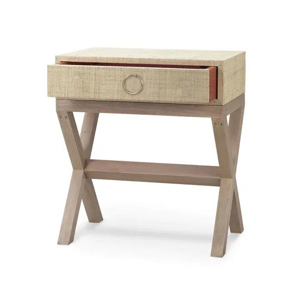 Renoir Raffia Bedside-Blue Hand Home