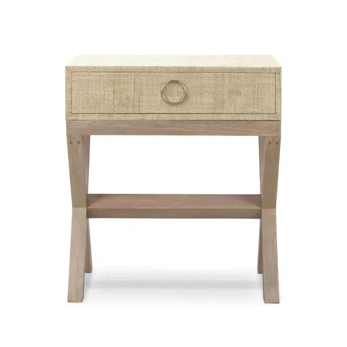 Renoir Raffia Bedside-Blue Hand Home