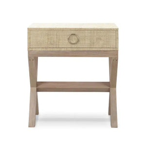 Renoir Raffia Bedside-Blue Hand Home