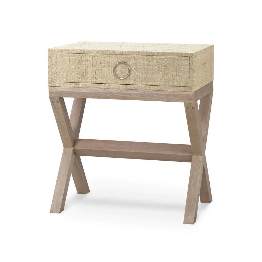 Renoir Raffia Bedside-Blue Hand Home