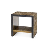 Odeon Side Table / Antique Brass and Dark Bronze-Villa & House-Blue Hand Home