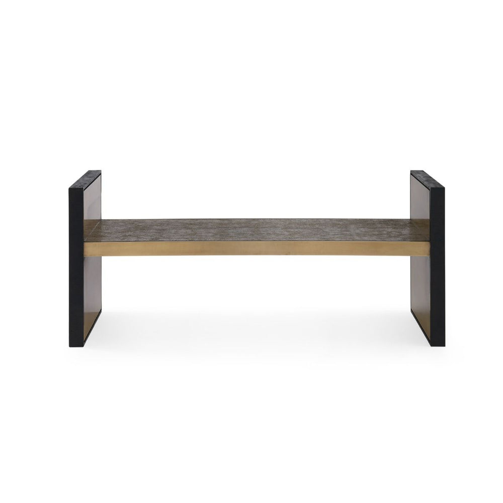 Odeon Large Bench/Coffee Table / Antique Brass and Dark-Villa & House-Blue Hand Home