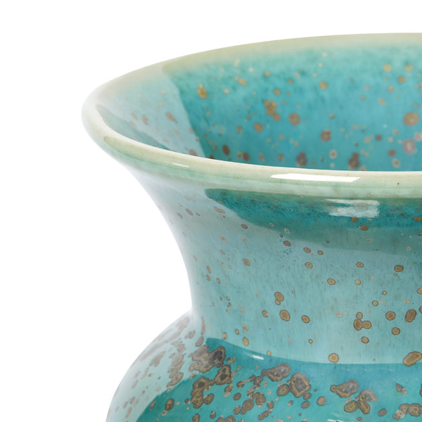Olympia Small Vase in Mottled Turquoise by Villa & House