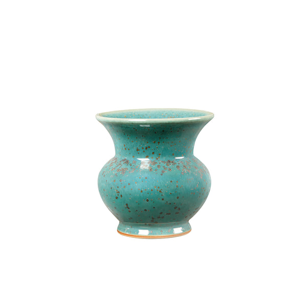 Olympia Small Vase in Mottled Turquoise by Villa & House