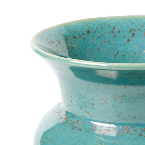 Olympia Medium Vase, Mottled Turquoise