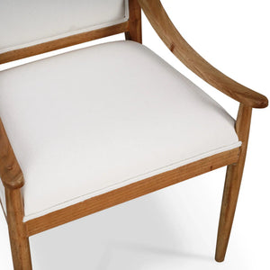 Oslo Dining Chair w/ Upholstered Back-Blue Hand Home