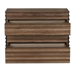 Pacelli Console in Dark Walnut with Four Storage Drawers-Noir Furniture-Blue Hand Home