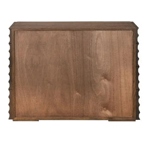 Pacelli Console in Dark Walnut with Four Storage Drawers-Noir Furniture-Blue Hand Home