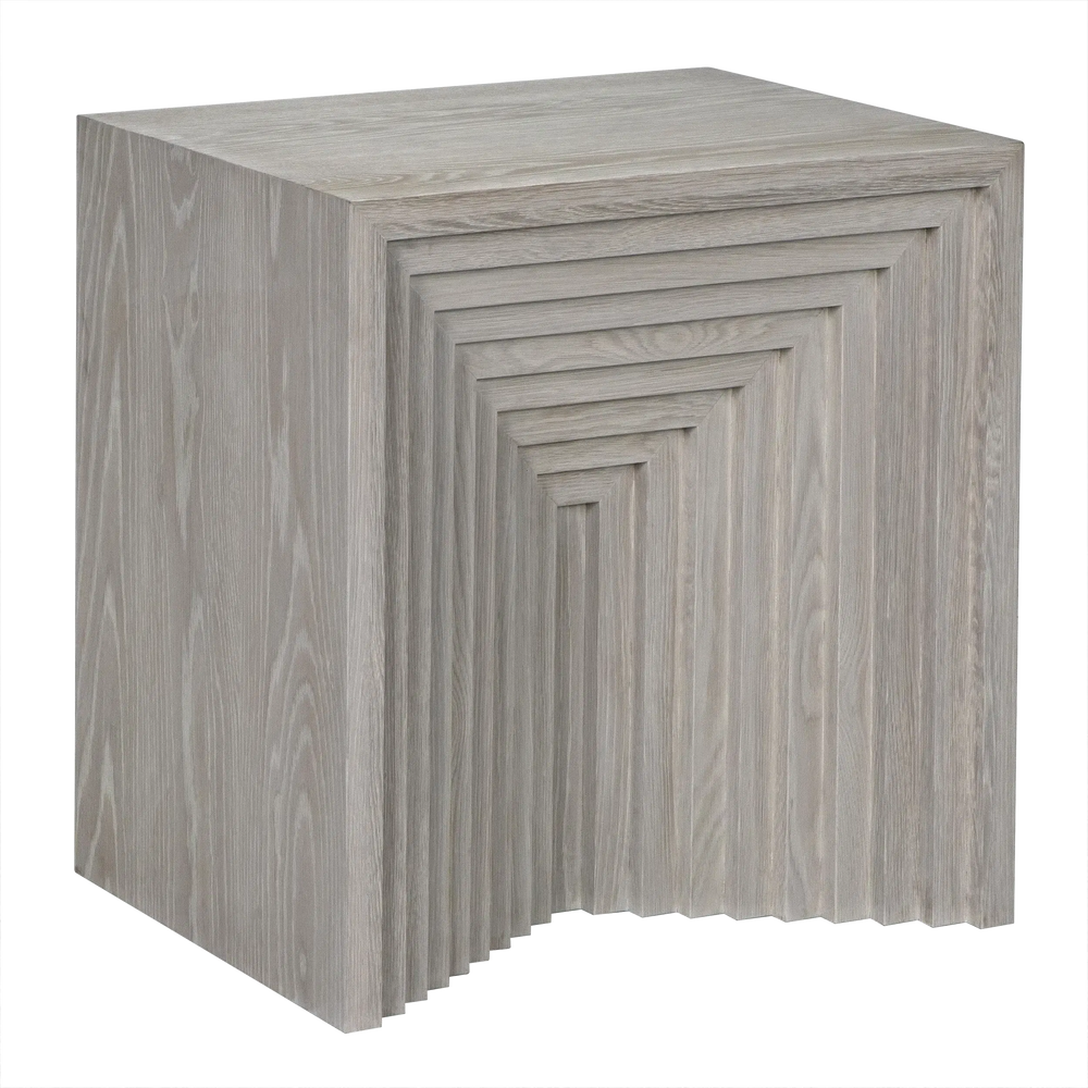 Pandora Side Table, White Oak - 29x18x29-Blue Hand Home