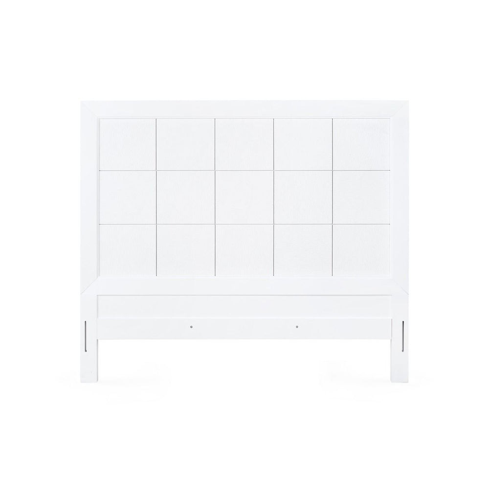 Patricia King Headboard / Vanilla-Blue Hand Home