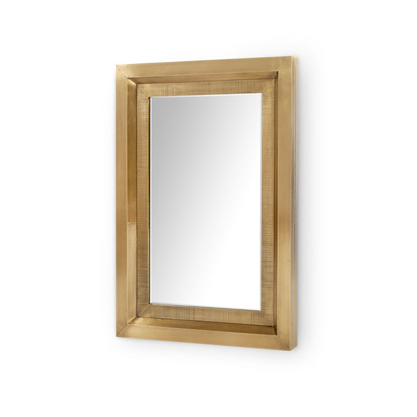 Princeton Mirror, Antique Brass
