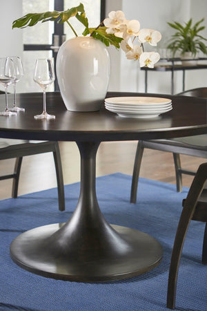 Pierre Round Dining Table 60''-Blue Hand Home
