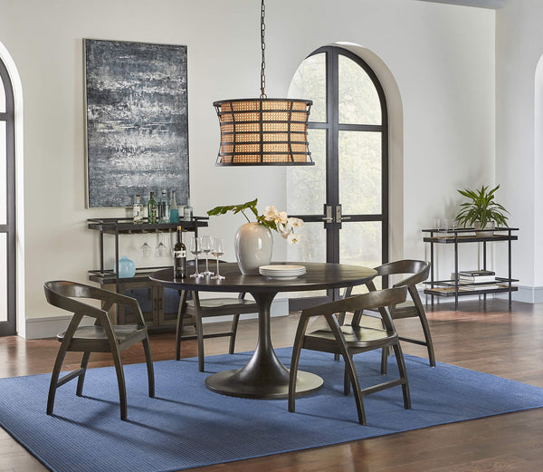 Pierre Round Dining Table 60''-Blue Hand Home