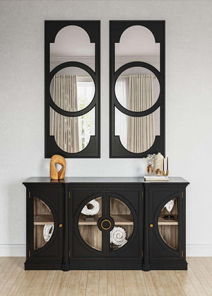 Pimlico Credenza w/ Glass Door-Blue Hand Home