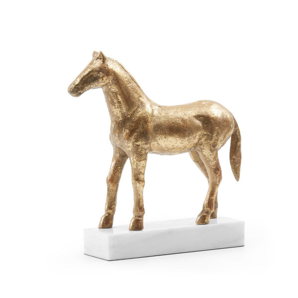 Palfrey Statue / Gold Leaf-Villa & House-Blue Hand Home
