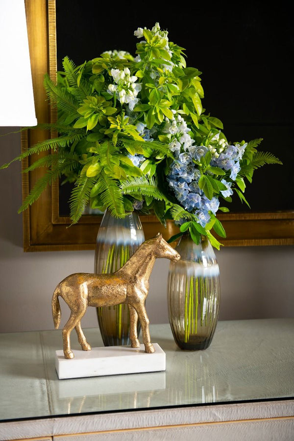 Palfrey Statue / Gold Leaf-Villa & House-Blue Hand Home