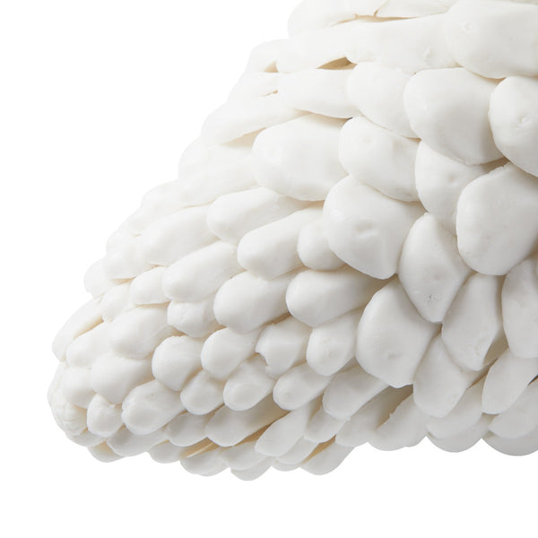 Laying Pine Cone, Blanc de Chine