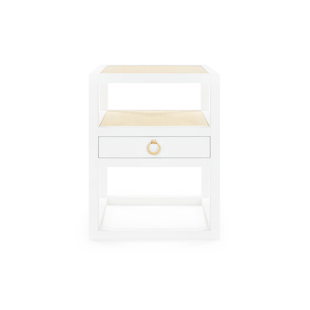 Polo 1-Drawer Side Table-Blue Hand Home