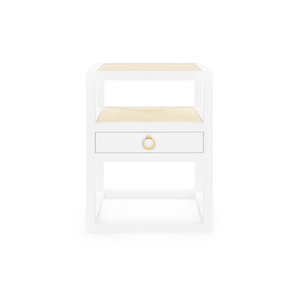 Polo 1-Drawer Side Table-Blue Hand Home