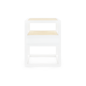Polo 1-Drawer Side Table-Blue Hand Home