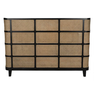 Porto Bed, Eastern King, Hand Rubbed Black by Noir-Blue Hand Home
