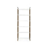 Pierce Etagere / Bronze and Polished Nickel-Villa & House-Blue Hand Home