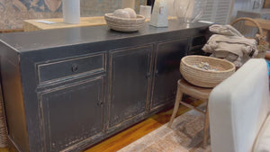 Fodor Four Door Two Drawer Cabinet In Black