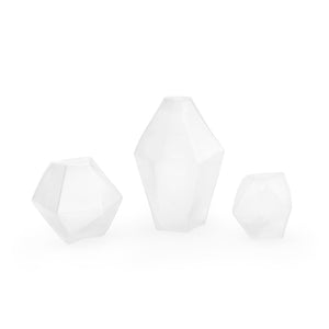 Petra Set of 3 Vases / Clear-Villa & House-Blue Hand Home