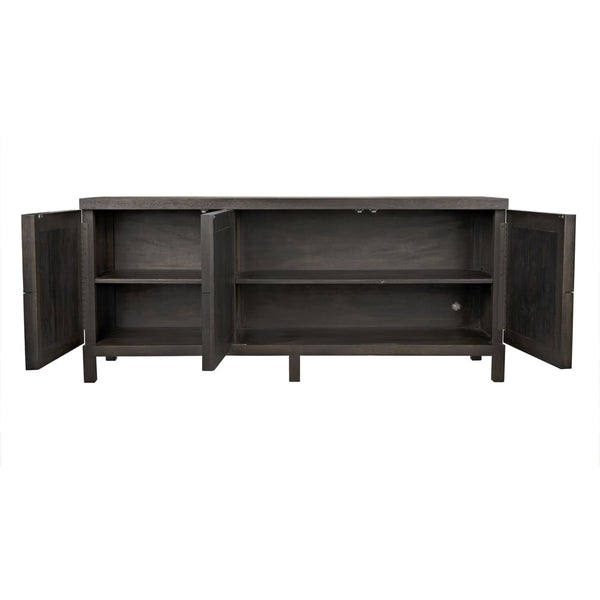Quadrant 3 Door Sideboard, Ebony Walnut by Noir-Blue Hand Home