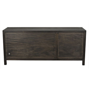 Quadrant 3 Door Sideboard, Ebony Walnut by Noir-Blue Hand Home
