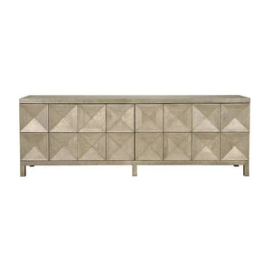 Quadrant 4 Door Sideboard, Washed Walnut-Noir Furniture-Blue Hand Home