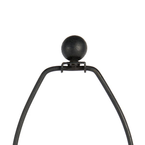 Rama Table Lamp Without Shade, Blackened Bronze Finish