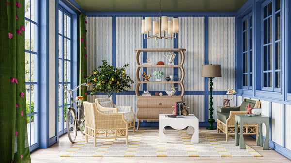 Chloe Side Table-Blue Hand Home