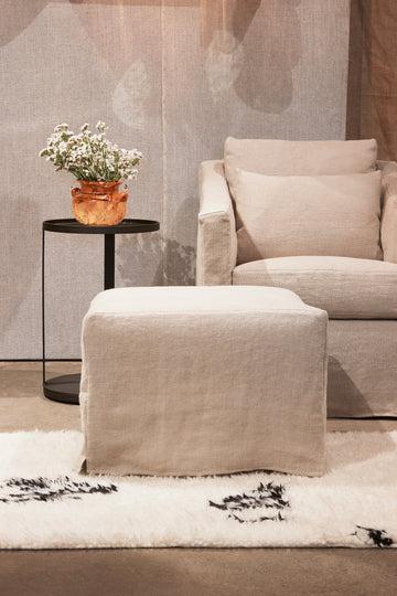 Rebecca Ottoman-Blue Hand Home