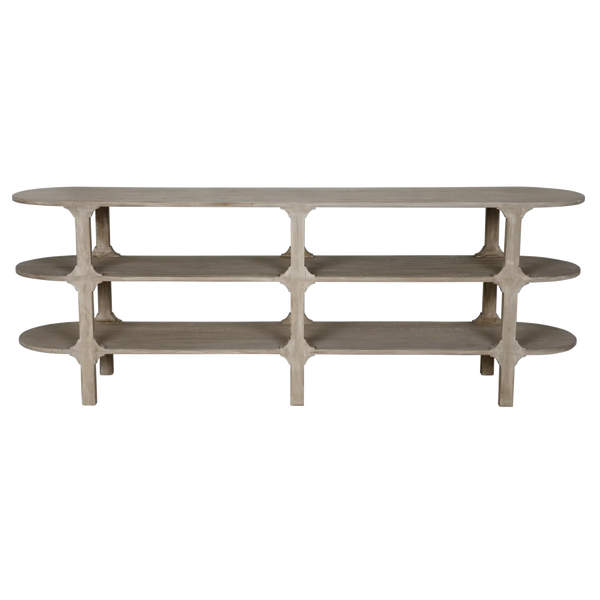 Reclaimed Lumber, Anita Oval Console - 84x18x30-Blue Hand Home