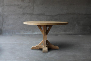 Reclaimed Teak Table R Base-Blue Hand Home