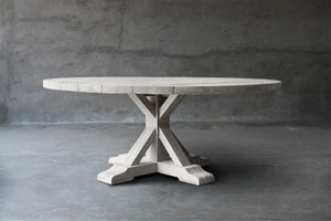 Reclaimed Teak Table R Base-Blue Hand Home