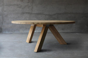 Reclaimed Teak Table V Base-Blue Hand Home