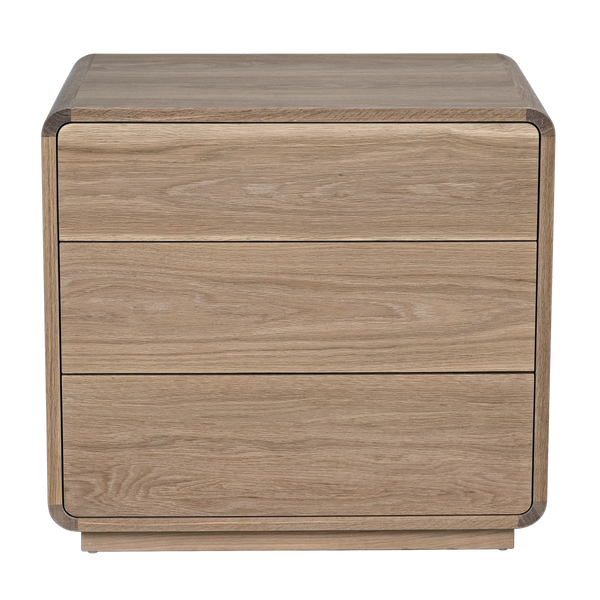 Redford Nightstand, Oak & Oak Plywood - 30x18x28-Blue Hand Home