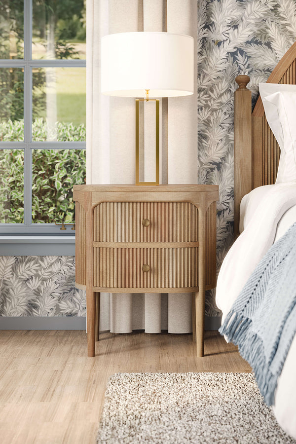 Regent Bedside Small Table-Blue Hand Home