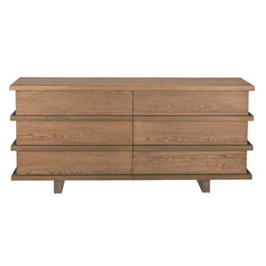 Bergamot Dresser, Oak/Oak Veneer - Large-Blue Hand Home