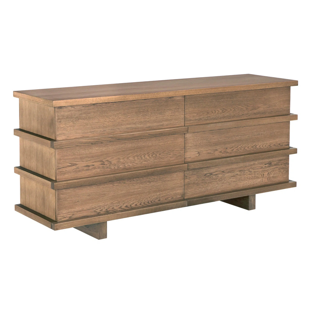 Bergamot Dresser, Oak/Oak Veneer - Large-Blue Hand Home
