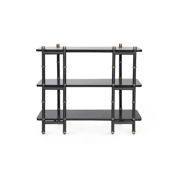 Reneau Low Shelf-Blue Hand Home